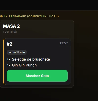 Card comandă bucătărie — Marchez Gata